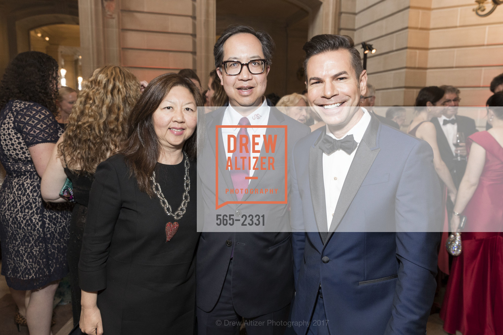 Joy Chen, Vernon Giang, Robert Mison, Merola 60th Anniversary Benefit Gala & Concert, City Hall and Veterans Building, June 11th, 2017, Photo #565-2331 Joy Chen, Vernon Giang, Robert Mison, Photo #565-2331