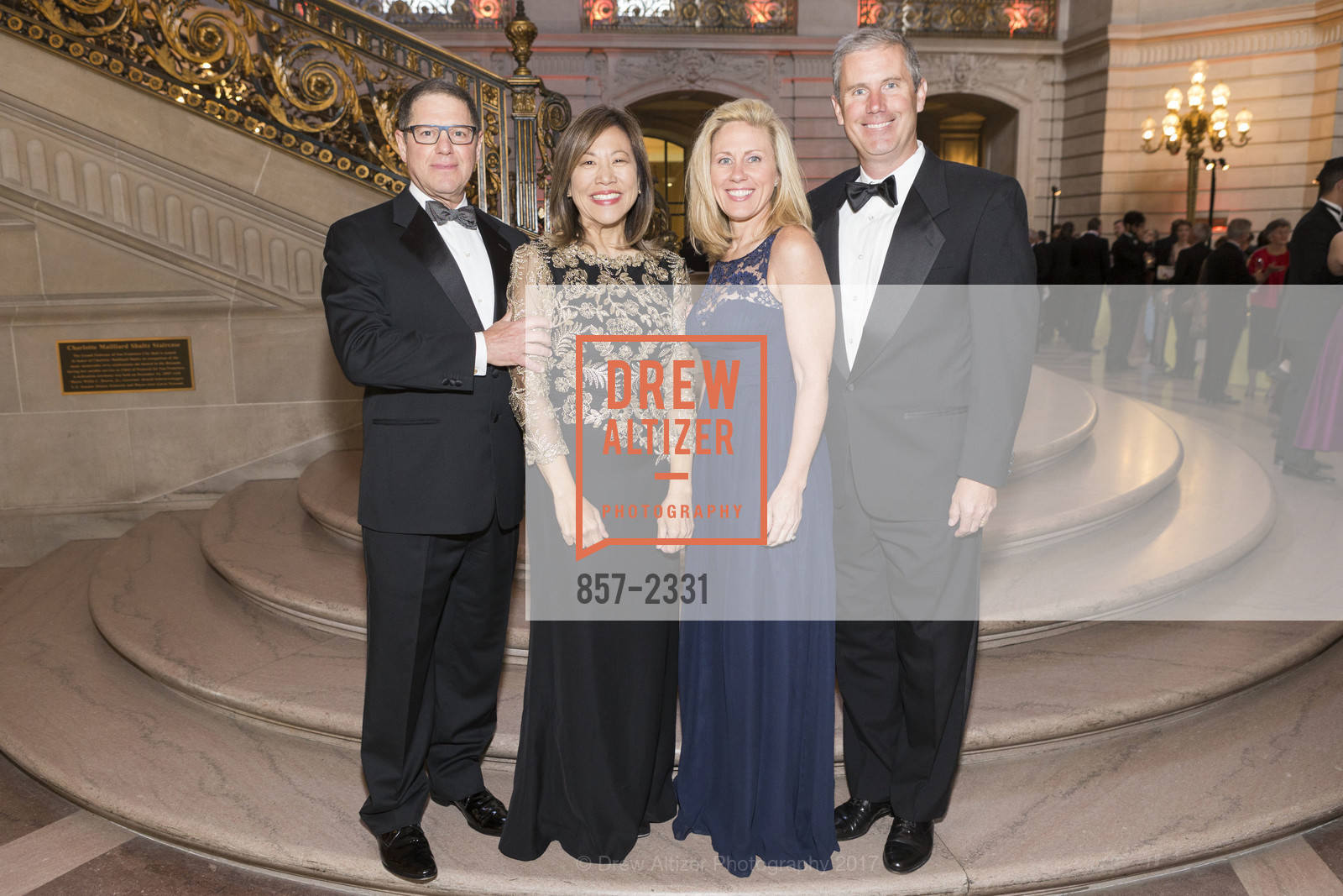 Myron Marx, Cora Wang, Katie Snodgrass, Greg Snodgrass, Merola 60th Anniversary Benefit Gala & Concert, City Hall and Veterans Building, June 11th, 2017, Photo #857-2331 Myron Marx, Cora Wang, Katie Snodgrass, Greg Snodgrass, Photo #857-2331