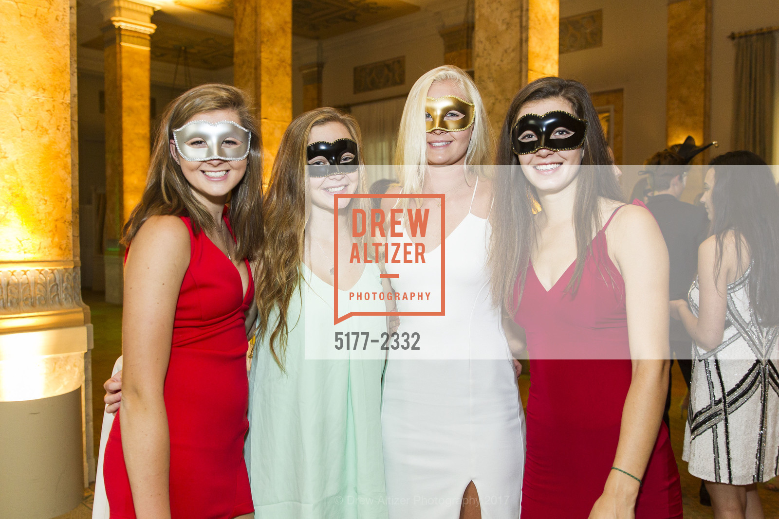 Lauren Fish, Casey Chandler, Ella Smit, Larkin Dennison, SF Debutante Masquerade Ball 2017, Metropolitan Club. 640 Sutter St, June 13th, 2017, Photo #5177-2332 Lauren Fish, Casey Chandler, Ella Smit, Larkin Dennison, Photo #5177-2332