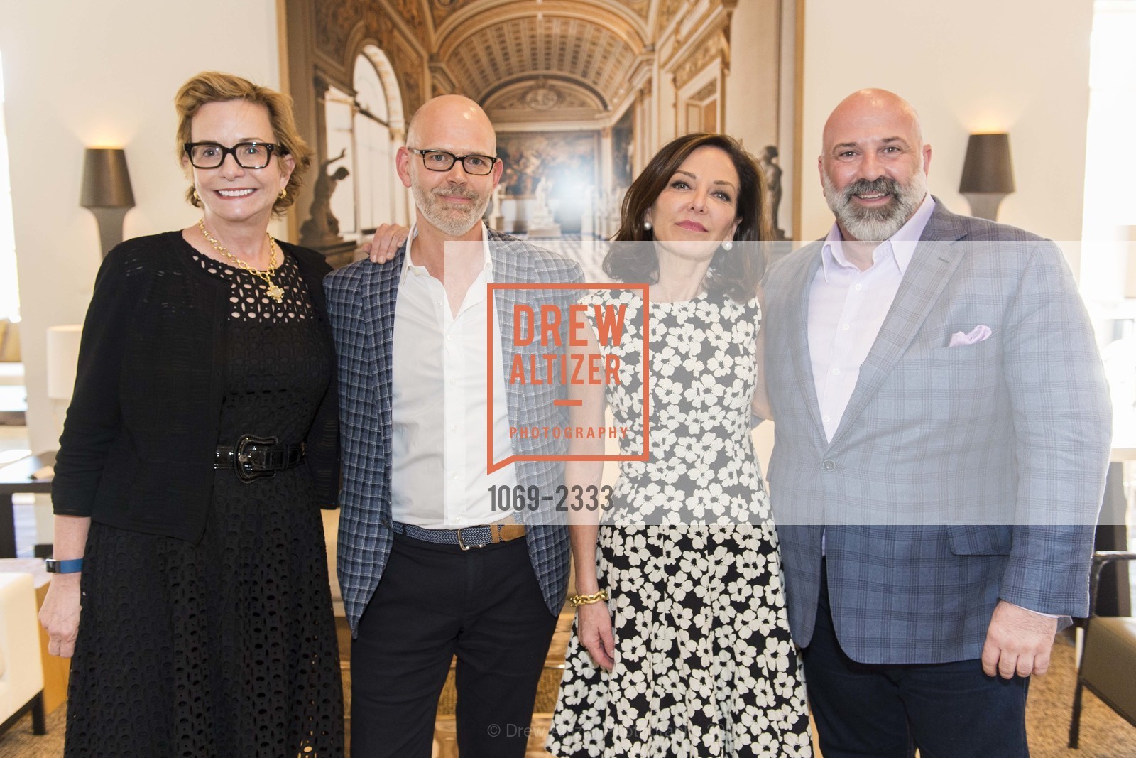 Barbara Friedmann, Erik Hughes, Margaret Russell, Geoffrey De Sousa, De Sousa Hughes and Galerie Summer Celebration 2017, De Sousa Hughes Showroom. 2 Henry Adams St, June 15th, 2017, Photo #1069-2333 Barbara Friedmann, Erik Hughes, Margaret Russell, Geoffrey De Sousa, Photo #1069-2333