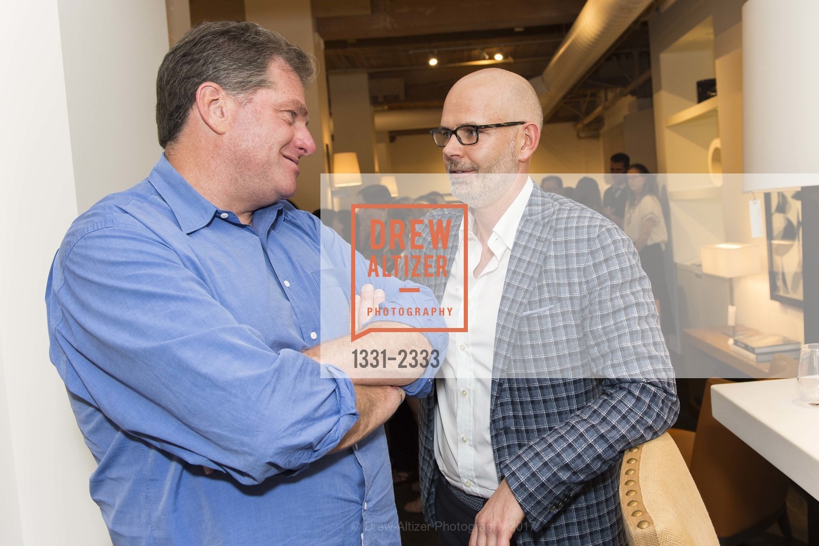Cliff Kaplan, Erik Hughes, De Sousa Hughes and Galerie Summer Celebration 2017, De Sousa Hughes Showroom. 2 Henry Adams St, June 15th, 2017, Photo #1331-2333 Cliff Kaplan, Erik Hughes, Photo #1331-2333
