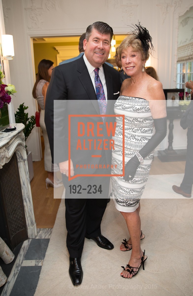Alan Morrell, Maria Pitcairn, Gucci & Vogue Dinner, Private Residence. Private Residence, August 19th, 2015, Photo #192-234 Alan Morrell, Maria Pitcairn, Photo #192-234