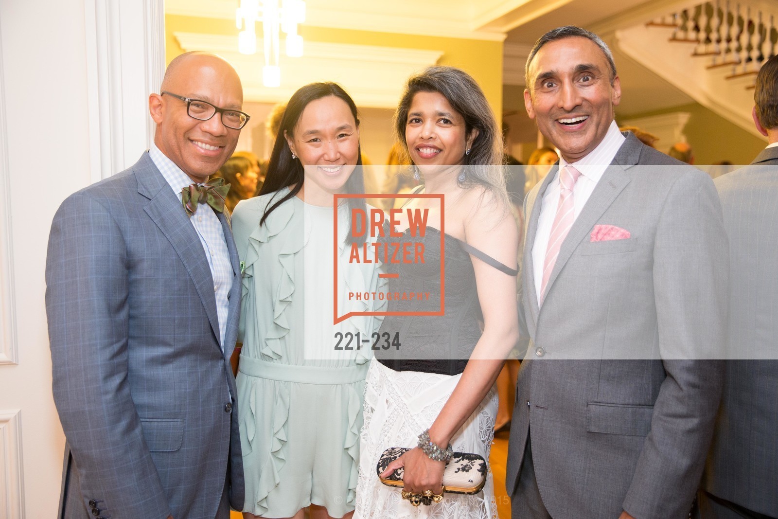 Ken McNeely, Carolyn Chang, Deepa Pakianathan, Inder Dhillon, San Francisco Opera Ball 2015 Patron Party, Private Residence, August 19th, 2015,Drew Altizer, Drew Altizer Photography, full-service agency, private events, San Francisco photographer, photographer california