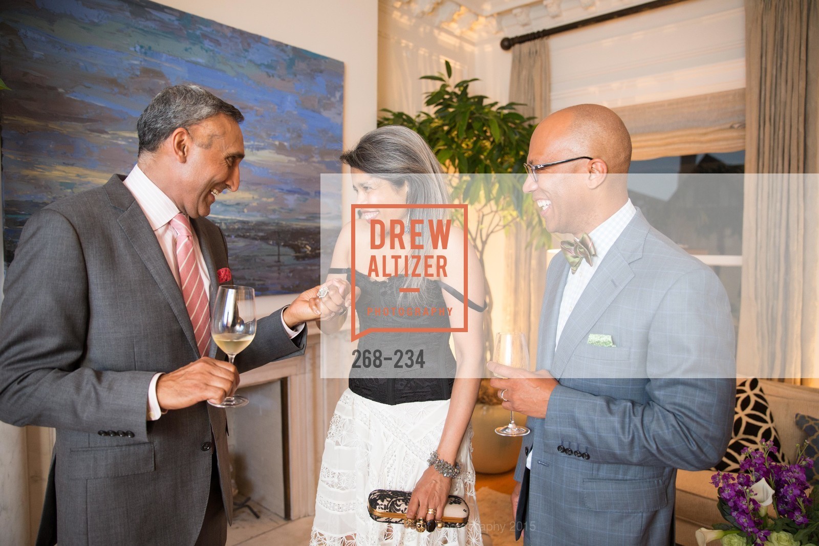 Inder Dhillon, Deepa Pakianathan, Ken McNeely, San Francisco Opera Ball 2015 Patron Party, Private Residence, August 19th, 2015,Drew Altizer, Drew Altizer Photography, full-service agency, private events, San Francisco photographer, photographer california