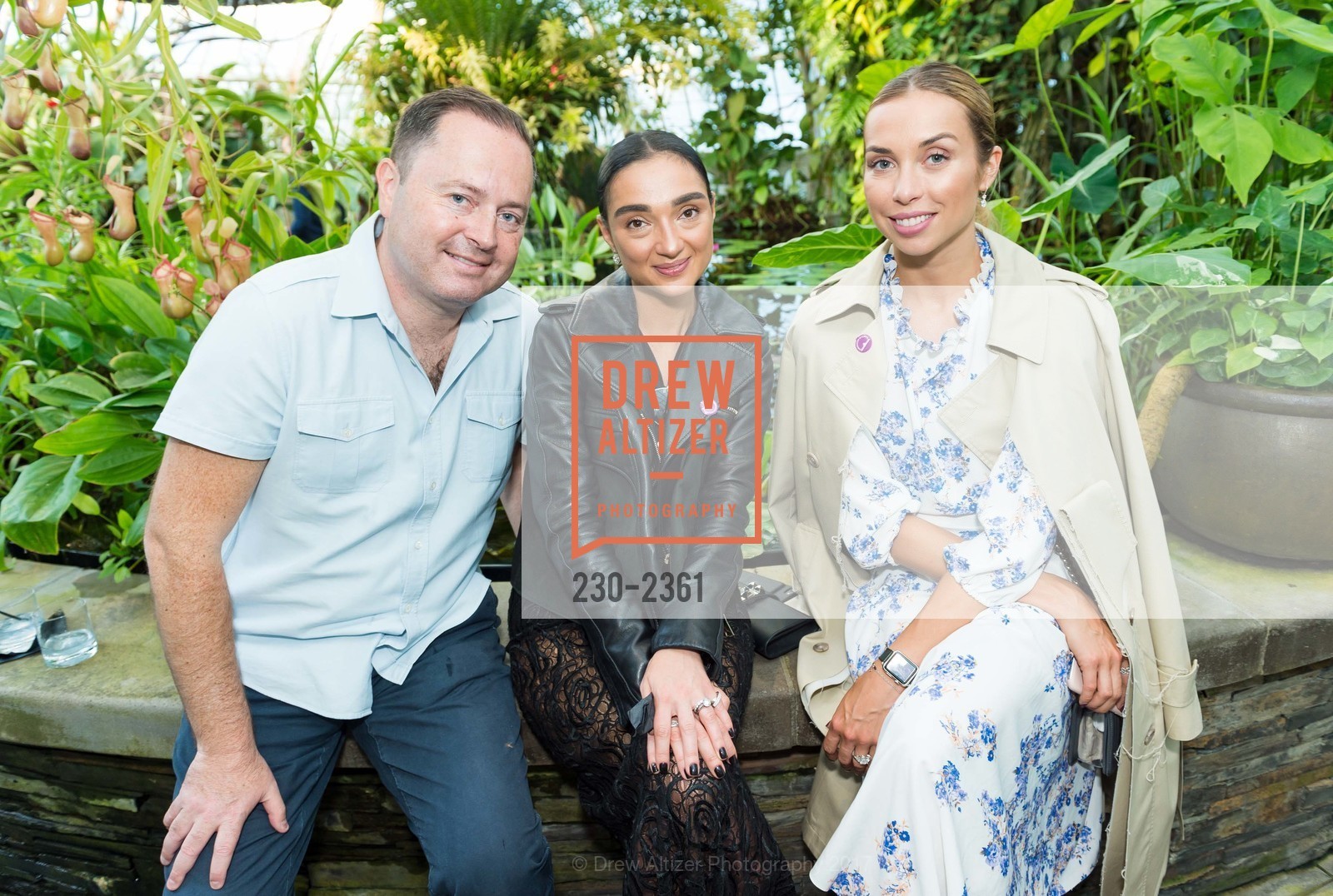 Edward Dubrovsky, Olga Dubrovsky, Polina Rybakova, VIP Party for the Illumination of the Conservatory of Flowers 2017, Conservatory of Flowers. 100 John F. Kennedy Dr. Golden Gate Park SF, California, June 21st, 2017, Photo #230-2361 Edward Dubrovsky, Olga Dubrovsky, Polina Rybakova, Photo #230-2361