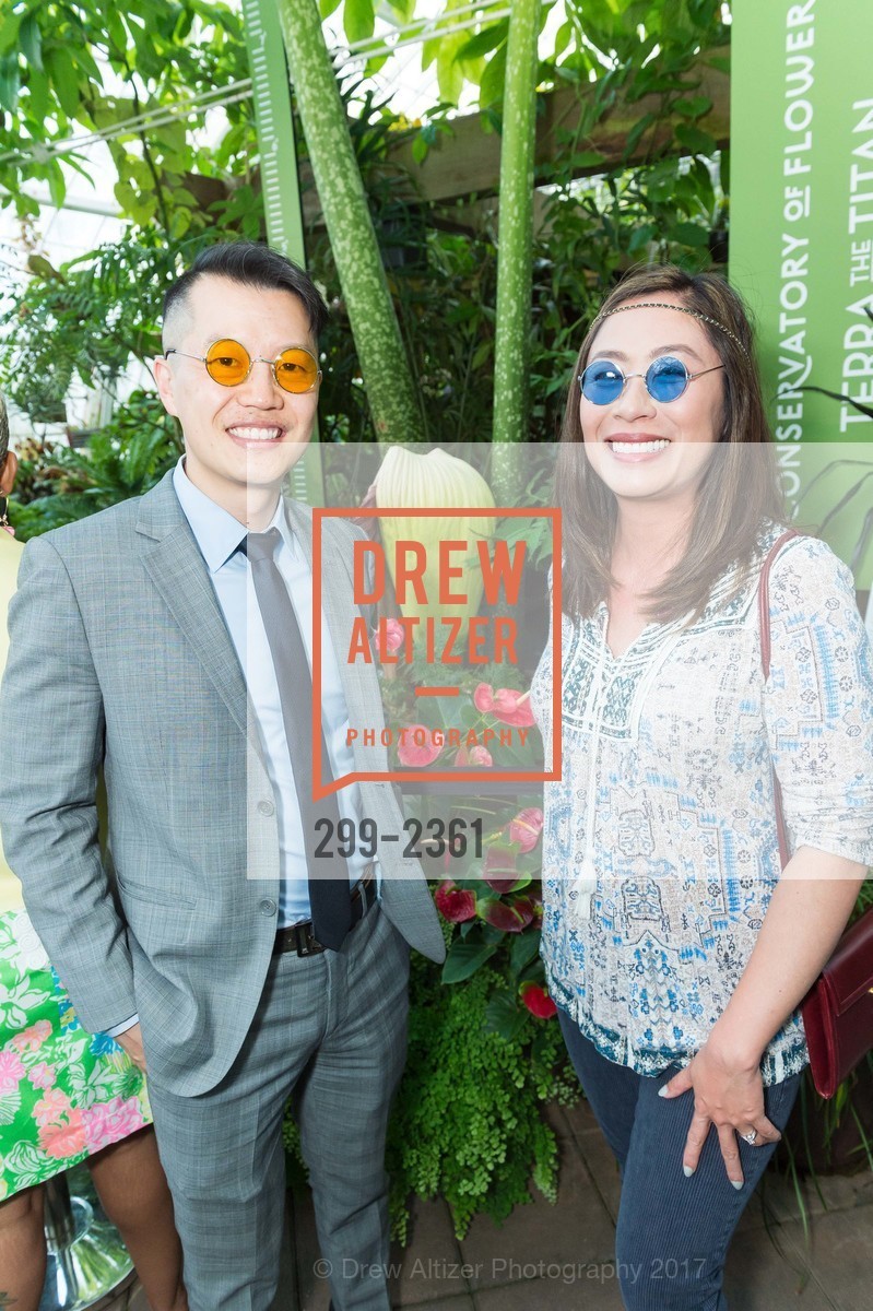 Francis Tsang, Lydia So, VIP Party for the Illumination of the Conservatory of Flowers 2017, Conservatory of Flowers. 100 John F. Kennedy Dr. Golden Gate Park SF, California, June 21st, 2017, Photo #299-2361 Francis Tsang, Lydia So, Photo #299-2361