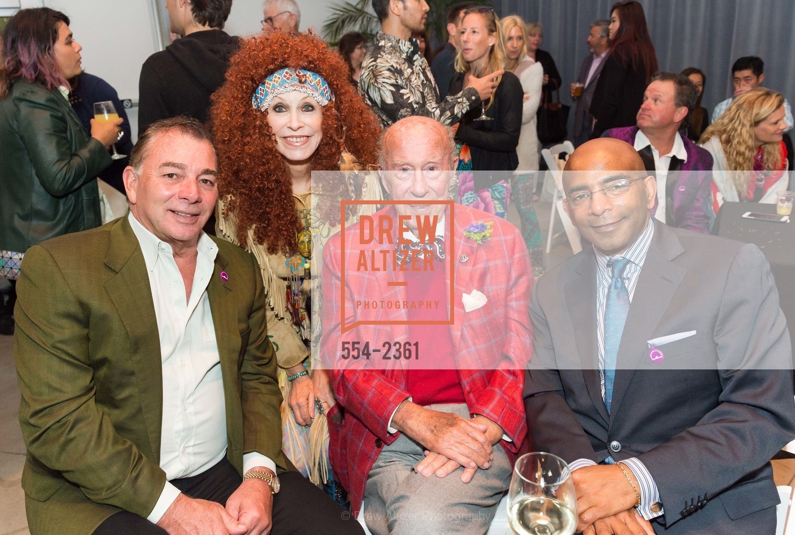 Marc Corsi, Cicely Hansen, George Shultz, Steve Bowdry, VIP Party for the Illumination of the Conservatory of Flowers 2017, Conservatory of Flowers. 100 John F. Kennedy Dr. Golden Gate Park SF, California, June 21st, 2017, Photo #554-2361 Marc Corsi, Cicely Hansen, George Shultz, Steve Bowdry, Photo #554-2361