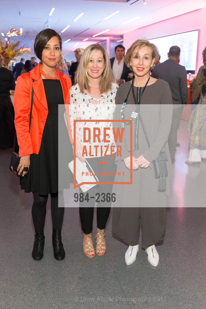 Shadi Yousefian, Salmeh Moghimi, Marjaneh Moghimi, SFMOMA Edvard Munch CCDC Reception, SFMOMA, June 21st, 2017, Photo #984-2366 Shadi Yousefian, Salmeh Moghimi, Marjaneh Moghimi, Photo #984-2366