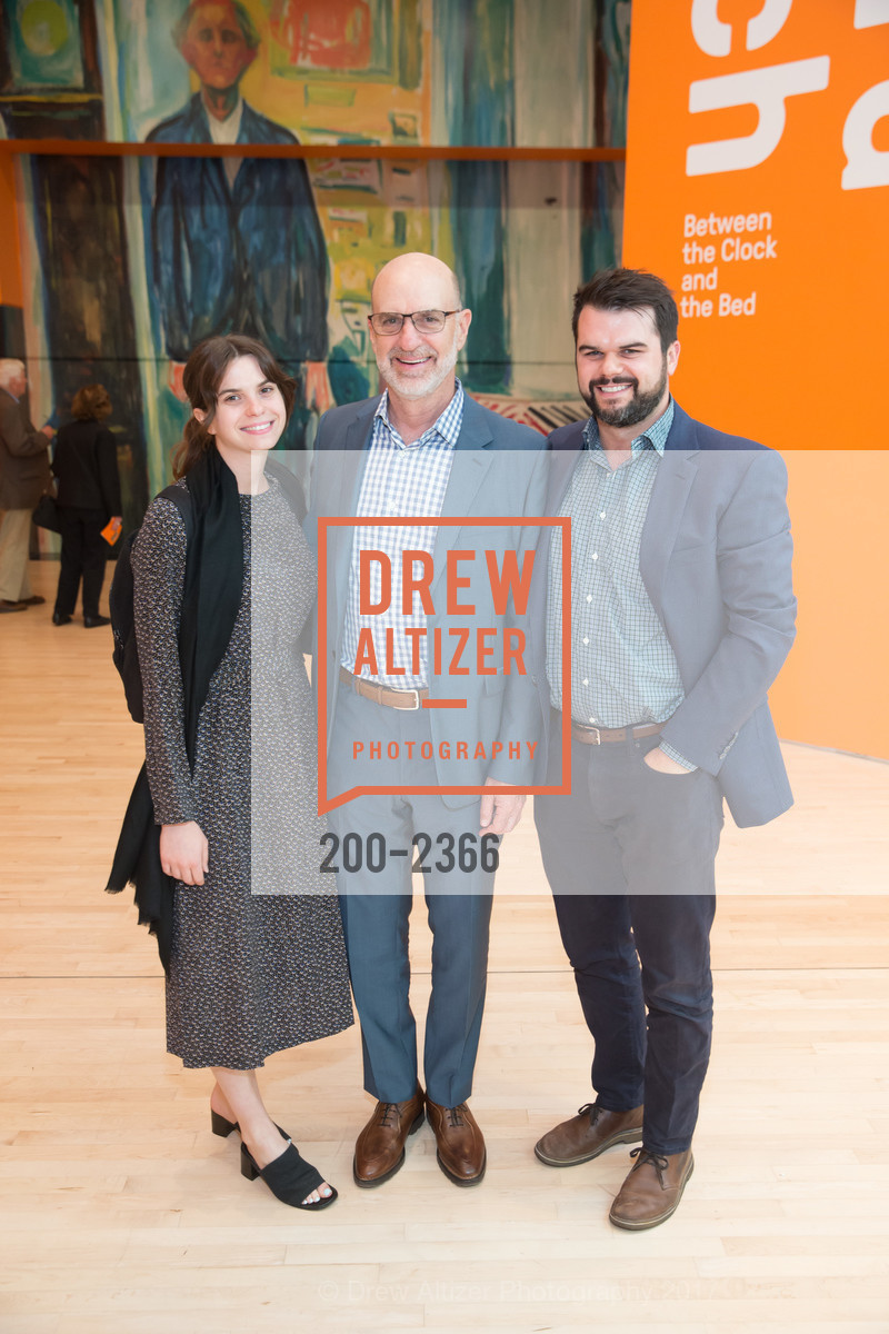 Emma Fisher, Bob Fisher, John Fisher, SFMOMA Edvard Munch CCDC Reception, SFMOMA, June 21st, 2017, Photo #200-2366 Emma Fisher, Bob Fisher, John Fisher, Photo #200-2366