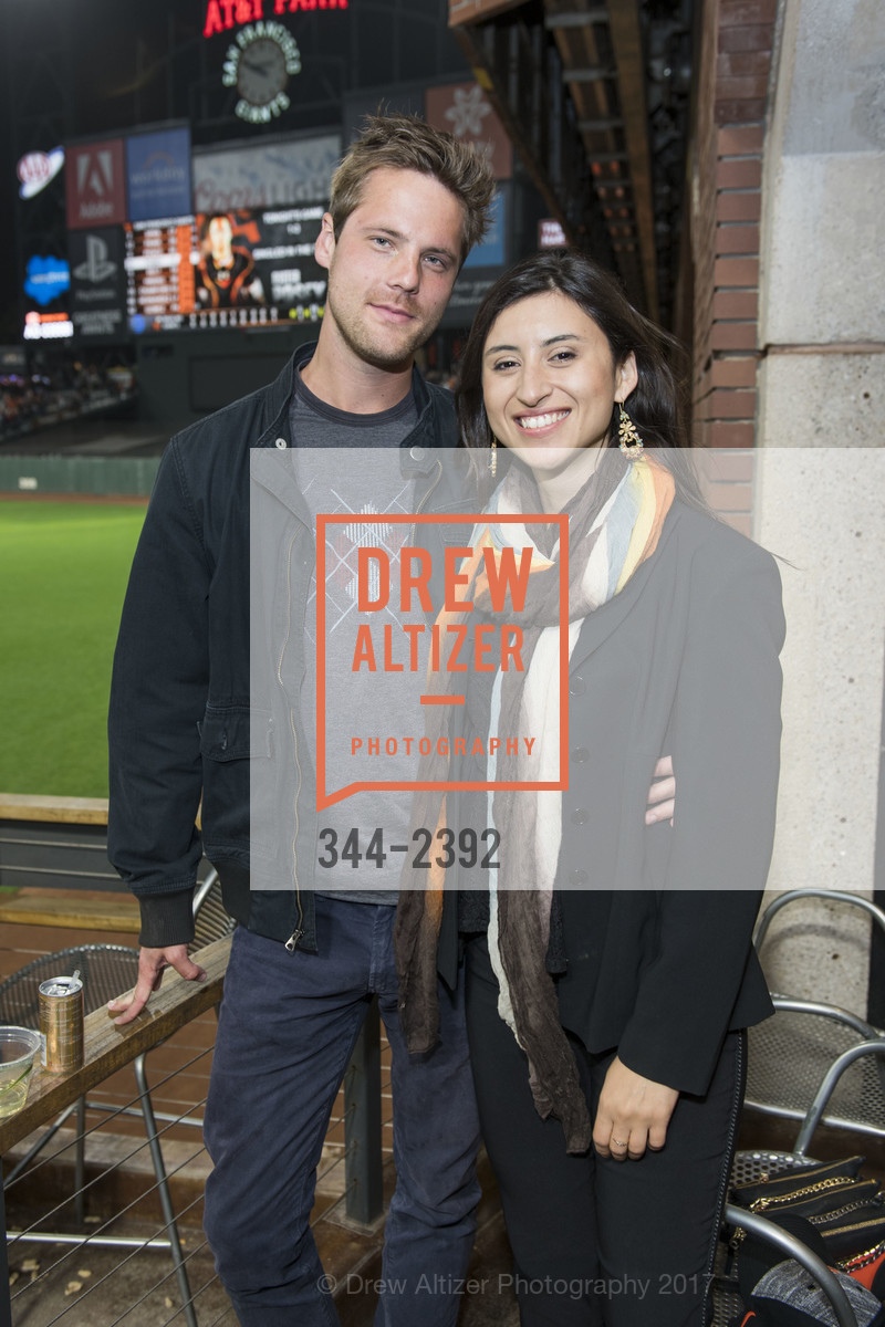 Zachary Clark, Maayan Oppenheim, Francis Ford Coppola Winery's Diamond on the Diamond 2017, AT&T Park, SF Giants Virgin America Loft, July 7th, 2017, Photo #344-2392 Zachary Clark, Maayan Oppenheim, Photo #344-2392