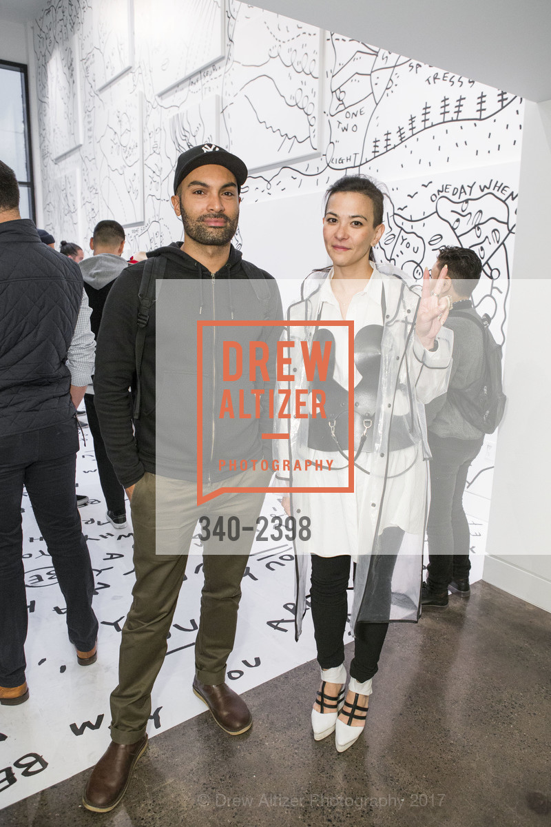 Oriel Davis-Lyons, Shantell Martin Opening, Chandran Gallery. 459 Geary St San Francisco, California, July 13th, 2017, Photo #340-2398 Oriel Davis-Lyons, Photo #340-2398