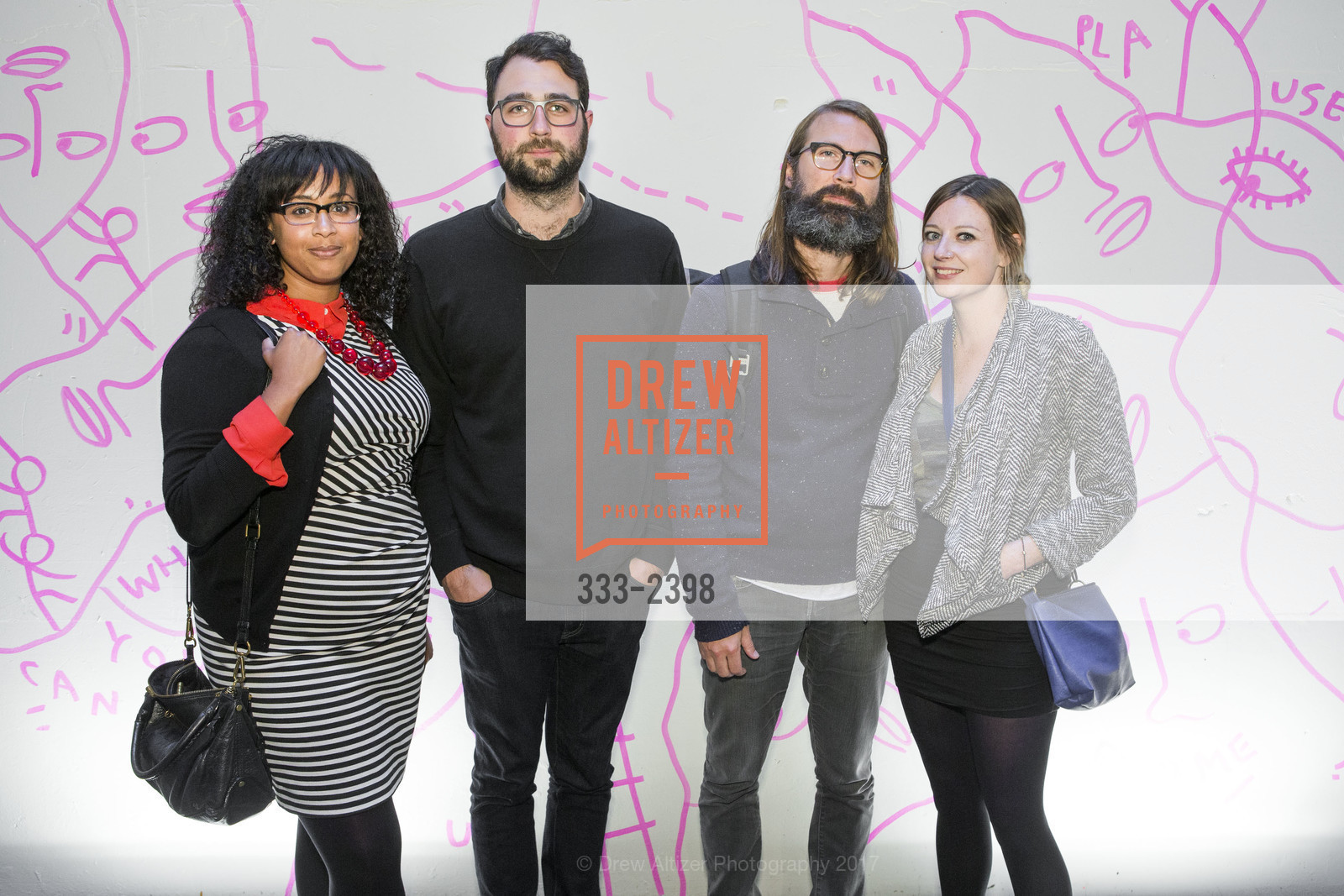 Leuwam Tesfai, Dave Hovis, Kenny Lipscomb, Laurel Wright, Shantell Martin Opening, Chandran Gallery. 459 Geary St San Francisco, California, July 13th, 2017, Photo #333-2398 Leuwam Tesfai, Dave Hovis, Kenny Lipscomb, Laurel Wright, Photo #333-2398