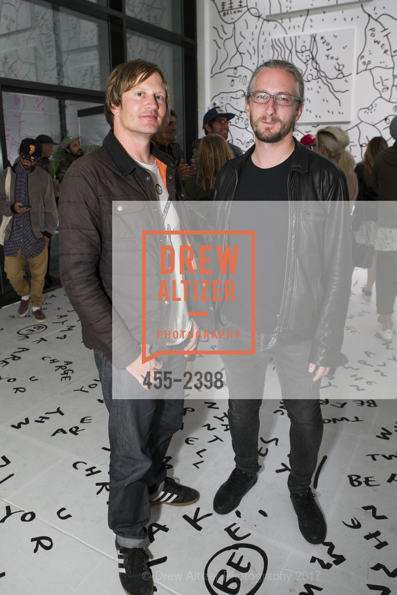 Eric Kustarz, Tyler McMullen, Shantell Martin Opening, Chandran Gallery. 459 Geary St San Francisco, California, July 13th, 2017, Photo #455-2398 Eric Kustarz, Tyler McMullen, Photo #455-2398
