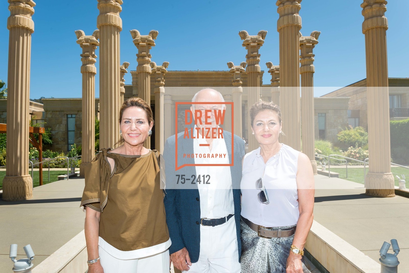 Shahpar Khaledi, Darioush Khaledi, Vida Vazin, Festival Napa Valley 2017 Vintners Luncheon at Darioush, Darioush. 4240 Silverado Trail, Napa, CA 94558, July 17th, 2017, Photo #75-2412 Shahpar Khaledi, Darioush Khaledi, Vida Vazin, Photo #75-2412