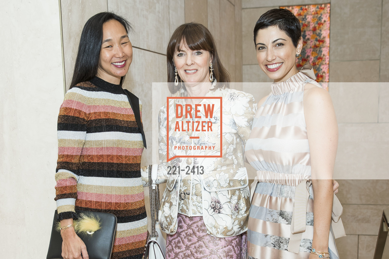 Carolyn Chang, Allison Speer, Chrisa Pappas Sioukas, FENDI Boutique Luncheon and Preview, FENDI Boutique. 195 Grant Avenue, San Francisco, Ca 94108, July 18th, 2017, Photo #221-2413 Carolyn Chang, Allison Speer, Chrisa Pappas Sioukas, Photo #221-2413