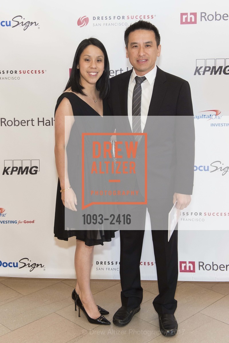 Oanh Nguyen, Kenny Nguyen, Dress For Success Gala 2017, San Francisco War Memorial, Green room. 401 Van Ness Ave, San Francisco, CA 94102, July 20th, 2017, Photo #1093-2416 Oanh Nguyen, Kenny Nguyen, Photo #1093-2416