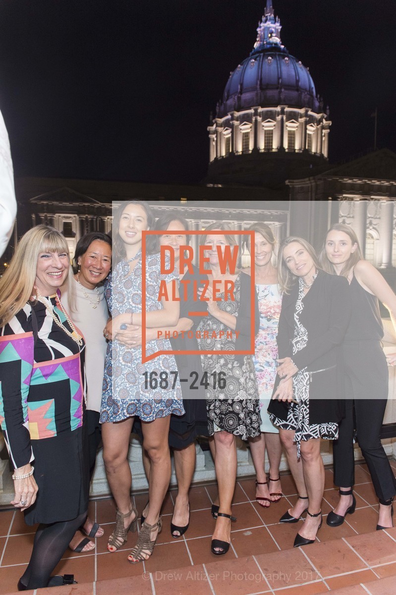 Rea, Myra Chow, Frances Powell, Mina Kwan, Kristin Altwood, Dress For Success Gala 2017, San Francisco War Memorial, Green room. 401 Van Ness Ave, San Francisco, CA 94102, July 20th, 2017, Photo #1687-2416 Rea, Myra Chow, Frances Powell, Mina Kwan, Kristin Altwood, Photo #1687-2416
