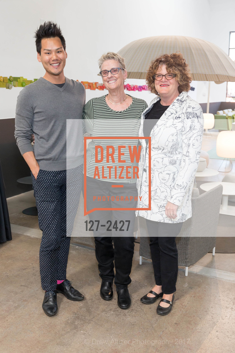 Christopher Lee, Doris Flaherty, Jennifer Norris, Headstand 7th Annual Gala Launch Party 2017, DZine. 128 Utah St, San Francisco, July 25th, 2017, Photo #127-2427 Christopher Lee, Doris Flaherty, Jennifer Norris, Photo #127-2427