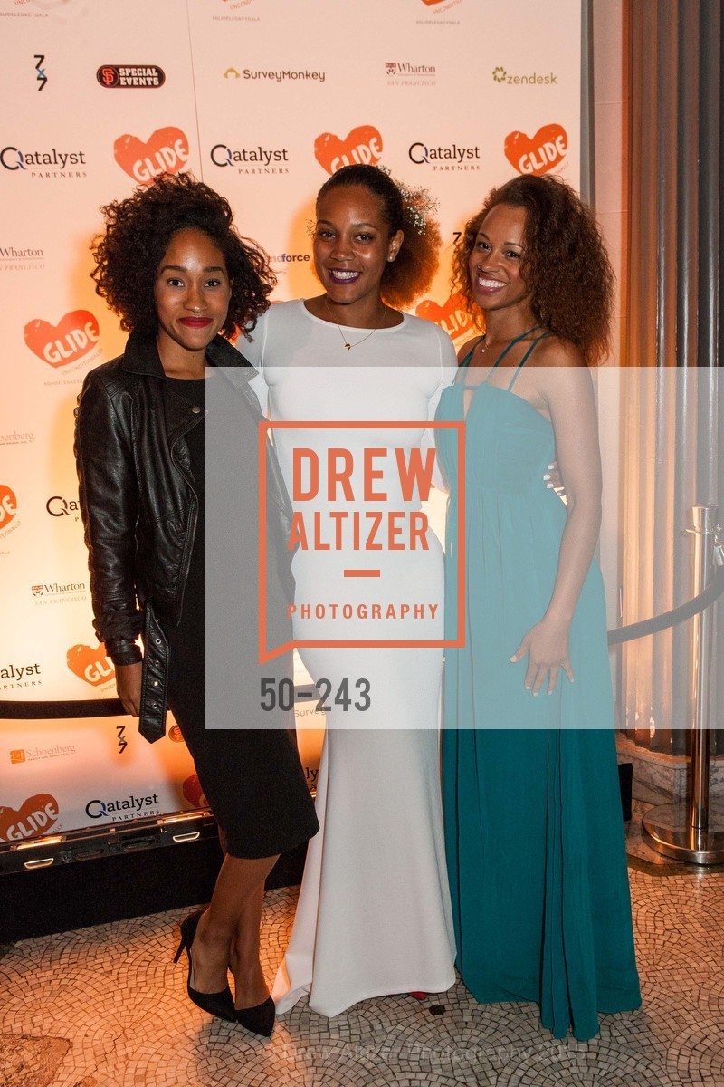 Lealah Johnson, Chinaka Hodge, Nicole Tatum-Ramos, Gucci & Vogue Dinner, The Regency Ballroom. The Regency Ballroom, . 1300 Van Ness Ave, August 22nd, 2015, Photo #50-243 Lealah Johnson, Chinaka Hodge, Nicole Tatum-Ramos, Photo #50-243