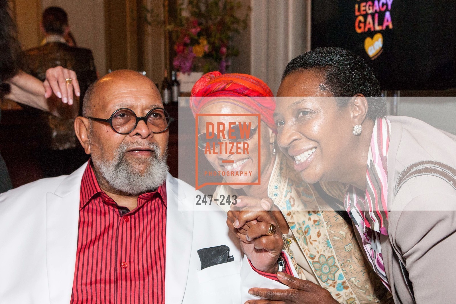 Cecil Williams, Rosemarie, Fafi Wa Nairobi, 6TH ANNUAL GLIDE LEGACY GALA, The Regency Ballroom. 1300 Van Ness Ave, August 22nd, 2015,Drew Altizer, Drew Altizer Photography, full-service event agency, private events, San Francisco photographer, photographer California