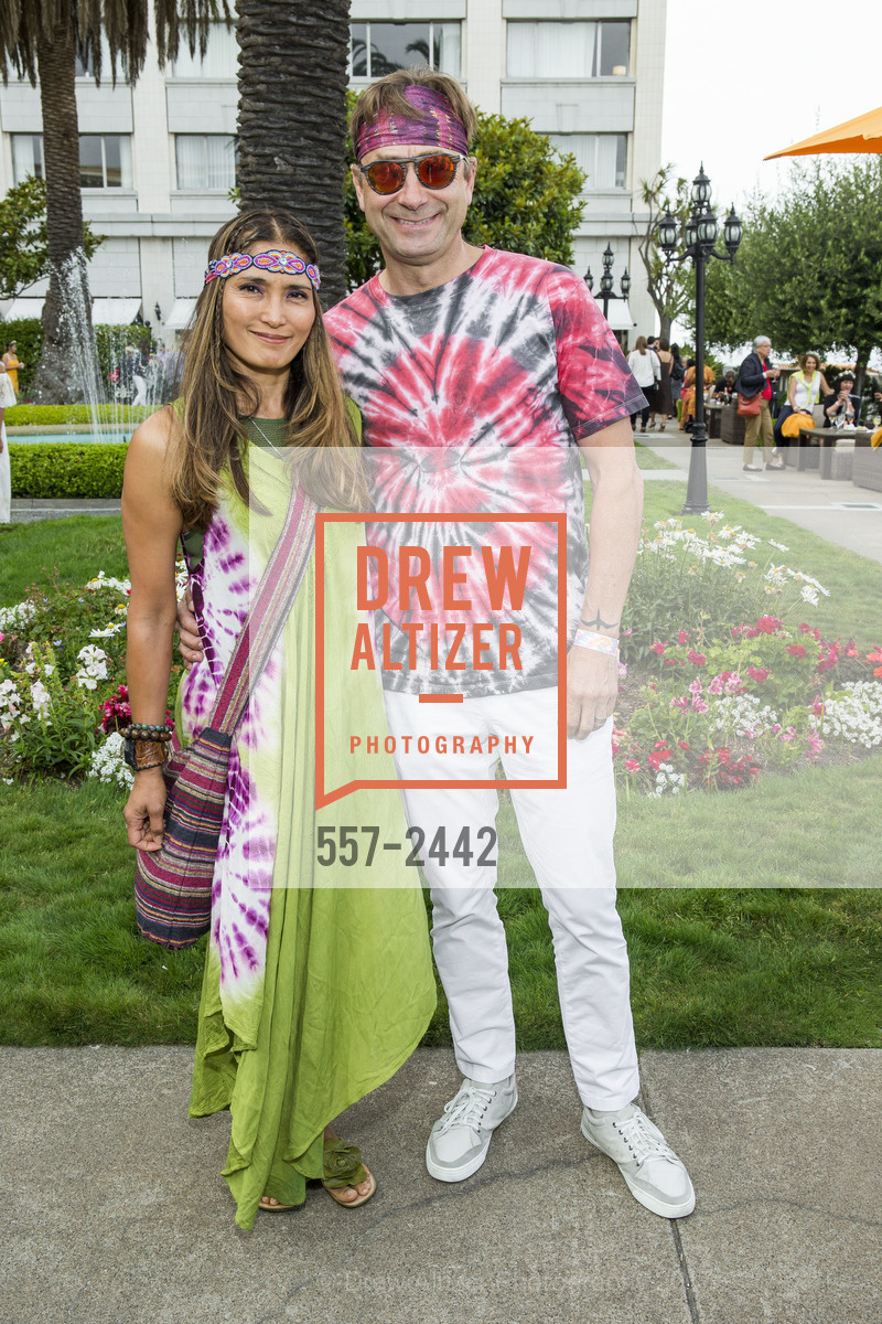 Maria Hilario, Scott Durcanin, Bohemian Bubbles – A Summer of Love Garden Party presented by Veuve Clicquot and Fairmont San Francisco 2017, Fairmont Hotel, August 3rd, 2017, Photo #557-2442 Maria Hilario, Scott Durcanin, Photo #557-2442