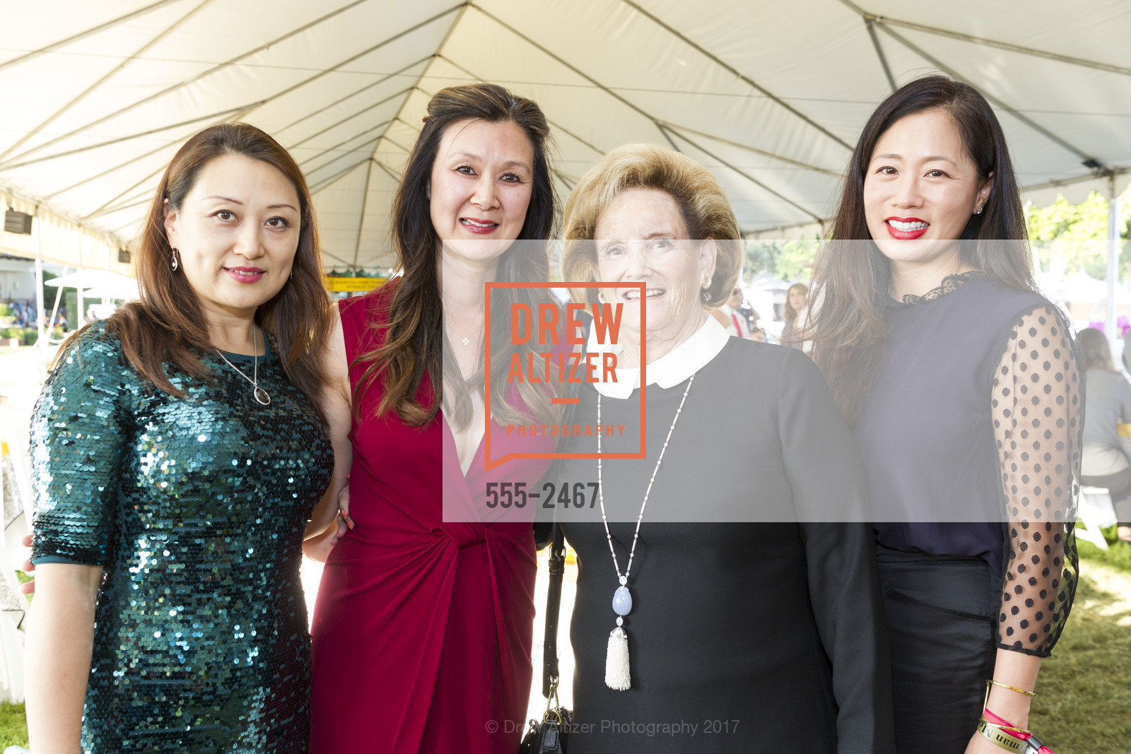 Jessica Phan, Lavinia Lu Branden, Gloria Glikbarg, Carolyn Slinger, "Jazzed Up- San Francisco Style" Menlo Charity Horse Show Gala 2017, Menlo Circus Club. 190 Park Lane Atherton, California 94027, August 11th, 2017, Photo #555-2467 Jessica Phan, Lavinia Lu Branden, Gloria Glikbarg, Carolyn Slinger, Photo #555-2467