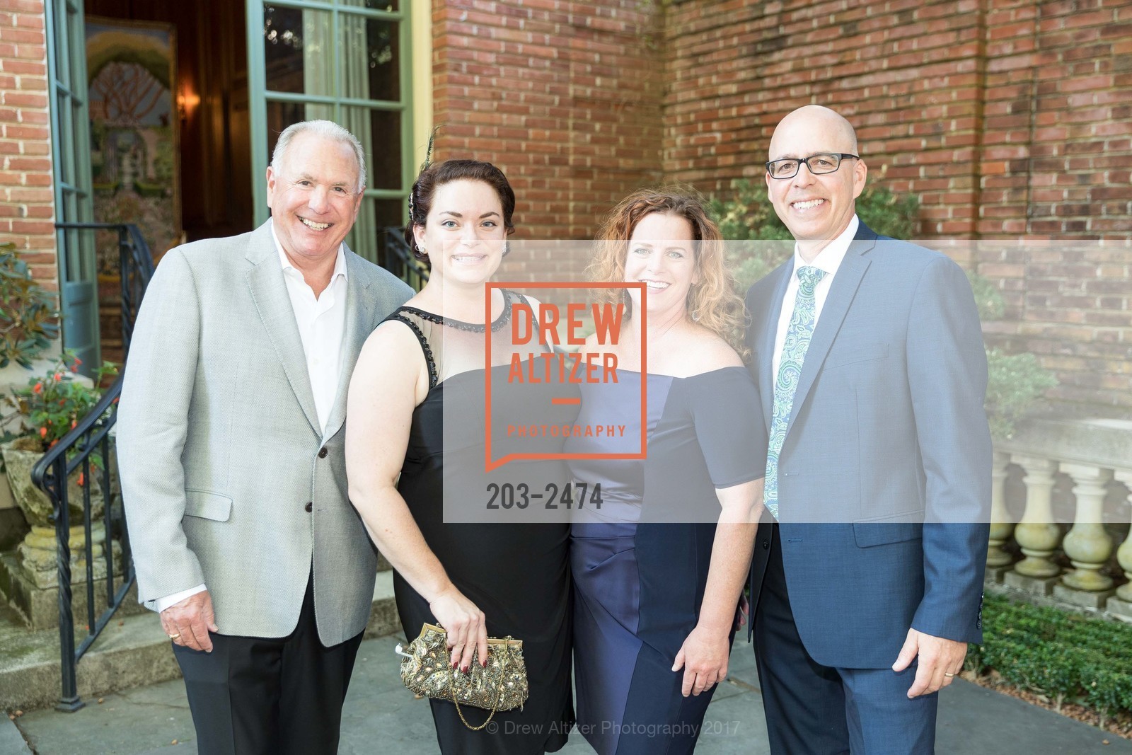 David Wollenberg, Julie DeVere, Kaira Newport, Alex Fernandez, Filoli's Centennial Gala 2017, Filoli House & Garden. 86 Canada Road, Woodside CA 94062, August 12th, 2017, Photo #203-2474 David Wollenberg, Julie DeVere, Kaira Newport, Alex Fernandez, Photo #203-2474