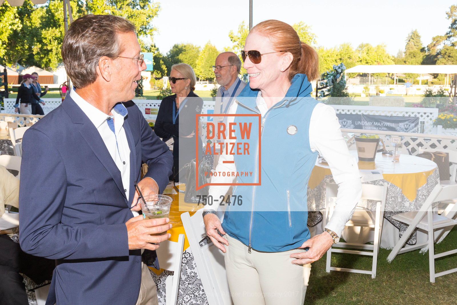 John French, Peggy Munkdale, Menlo Charity Stephen Silver $40,000 Grand Prix 2017, Menlo Circus Club. 190 Park Lane Atherton, California, August 12th, 2017, Photo #750-2476 John French, Peggy Munkdale, Photo #750-2476