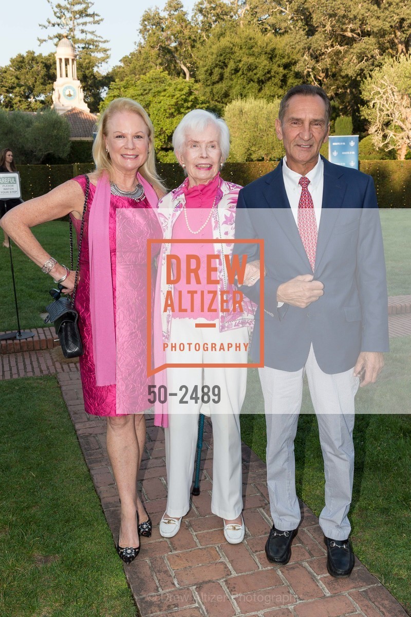 Claire Kostic, Jean McIntyre, Mark Kostic, Gentry Philanthropy Event 2017, Filoli House & Garden. 86 Canada Road, Woodside 94062, Photo #50-2489 Claire Kostic, Jean McIntyre, Mark Kostic, Photo #50-2489