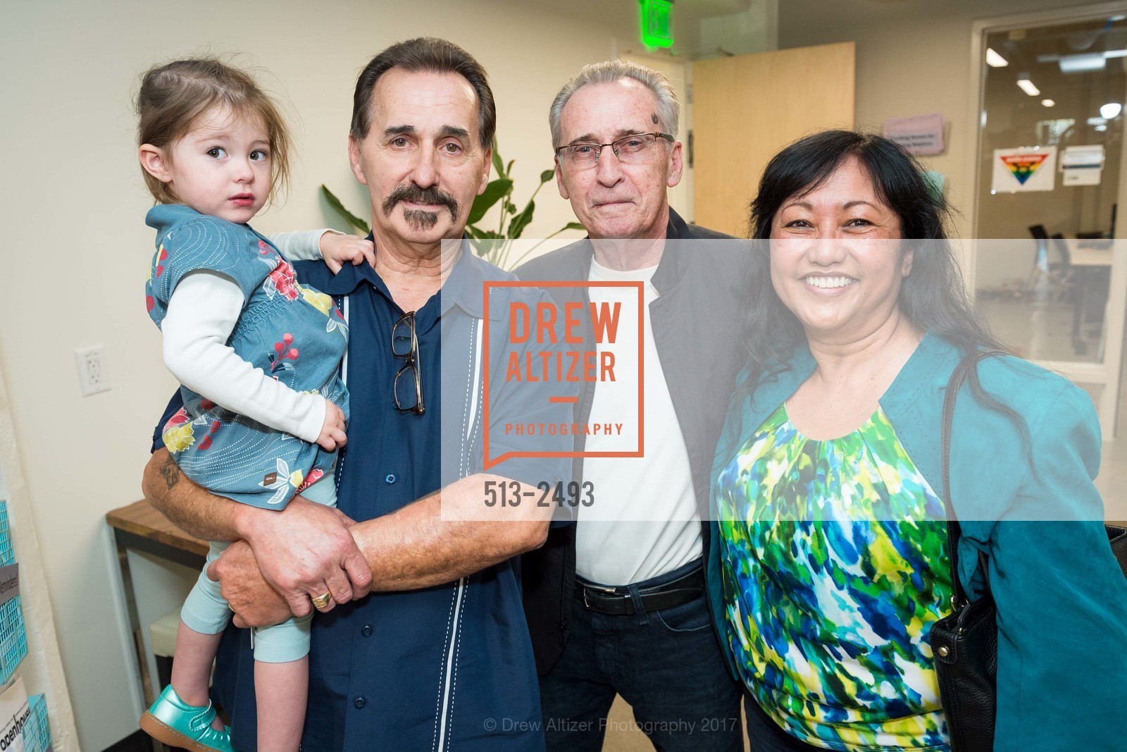 Hudson Garcia, Wayne Garcia, Paul Kroeger, Faith Kroeger, "Grand Opening and Ribbon Cutting Ceremony" of our new Home for Health 2017, Private Residence. 1563 Mission Street San Francisco CA 94103, August 29th, 2017, Photo #513-2493 Hudson Garcia, Wayne Garcia, Paul Kroeger, Faith Kroeger, Photo #513-2493