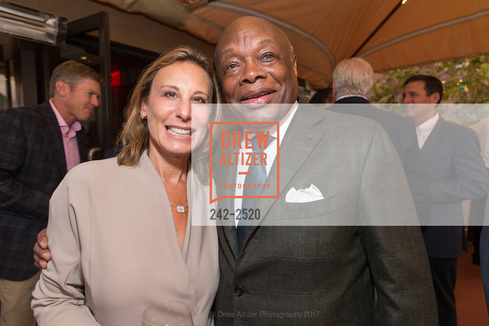 Jacqueline Neuwirth, Willie Brown, Beyond Differences We Dine Together Kick Off, Waterbar Restaurant, August 21st, 2017, Photo #242-2520 Jacqueline Neuwirth, Willie Brown, Photo #242-2520