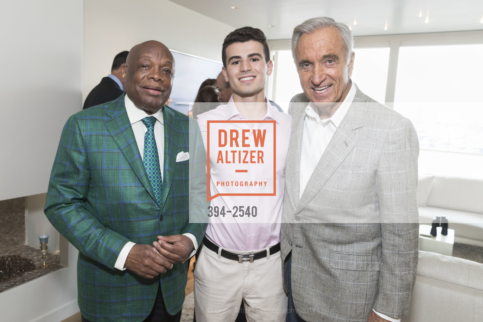 Willie Brown, Tyler Makras, Victor Makras, Eleni Kounalakis for Lt. Governor, Private Home, September 6th, 2017, Photo #394-2540 Willie Brown, Tyler Makras, Victor Makras, Photo #394-2540