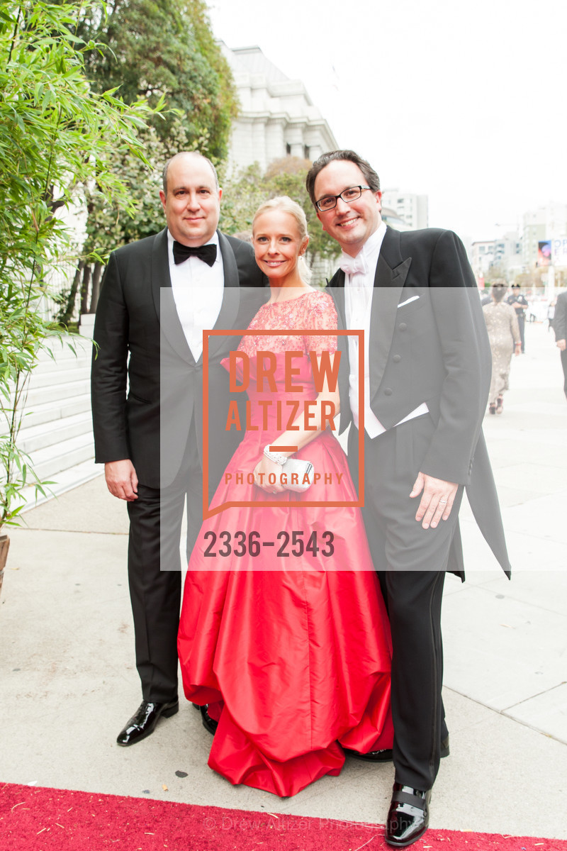 Steve Menzies, Kate Shilvock, Matthew Shilvock, San Francisco Opera Ball 2017, War Memorial Opera House. 301 Van Ness Avenue, Photo #2336-2543 Steve Menzies, Kate Shilvock, Matthew Shilvock, Photo #2336-2543
