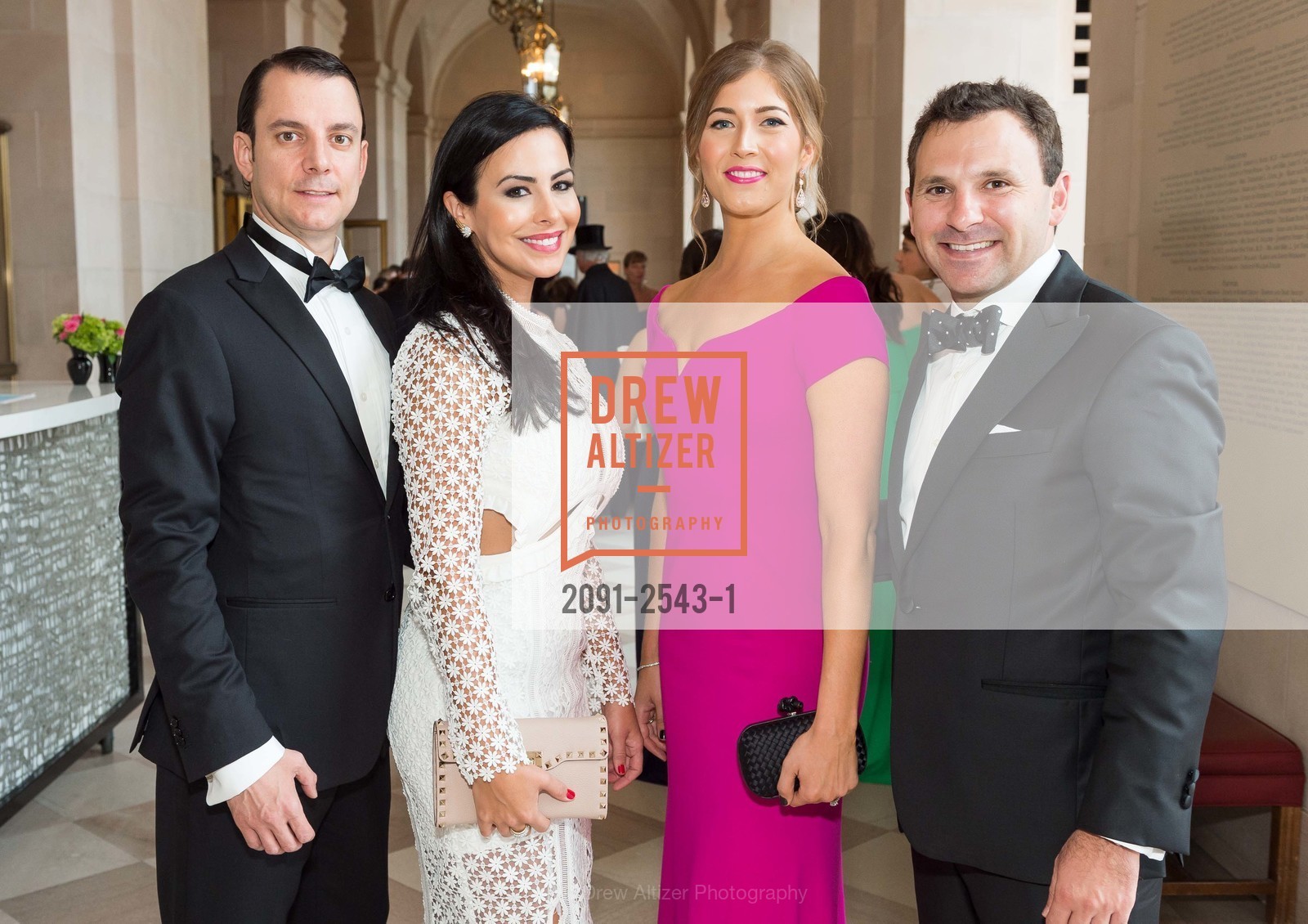 Alex Petalas, Ingrid Robinson, Victoria Weatherford, Jordan Gardner, San Francisco Opera Ball 2017, War Memorial Opera House. 301 Van Ness Avenue, Photo #2091-2543-1 Alex Petalas, Ingrid Robinson, Victoria Weatherford, Jordan Gardner, Photo #2091-2543-1