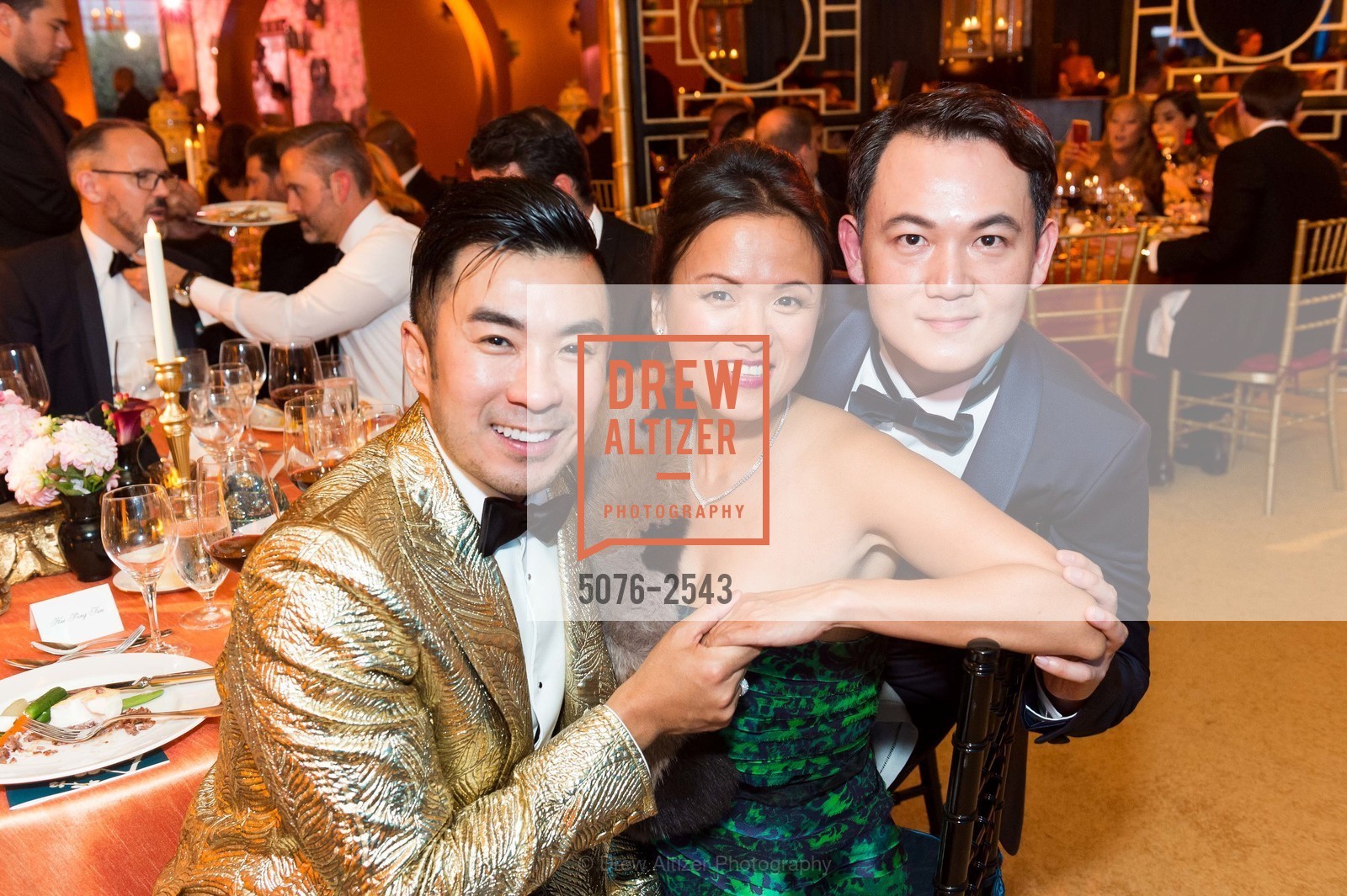 Kai Tan, Shirlane Lim, Jason Gan, San Francisco Opera Ball 2017, War Memorial Opera House. 301 Van Ness Avenue, Photo #5076-2543 Kai Tan, Shirlane Lim, Jason Gan, Photo #5076-2543