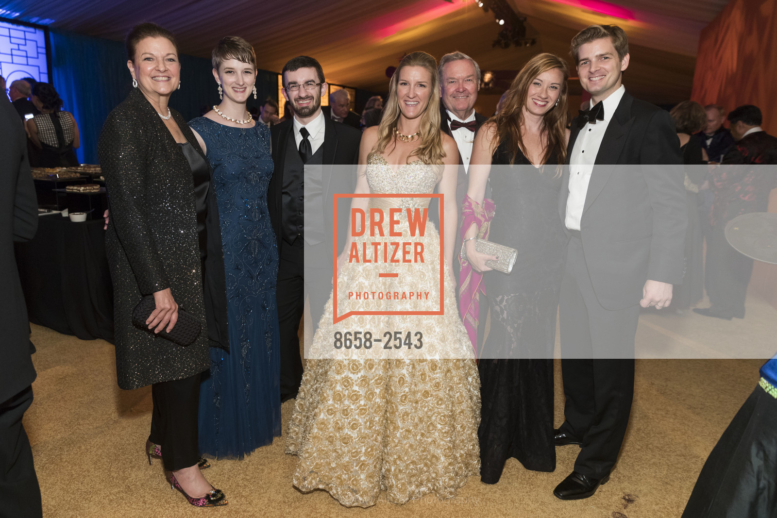 Susan Malott, Morgan Malott, Adam Stark, Danielle Malott, Jim Malott, Christina Malott, Marc Malott, San Francisco Opera Ball 2017, War Memorial Opera House. 301 Van Ness Avenue, Photo #8658-2543 Susan Malott, Morgan Malott, Adam Stark, Danielle Malott, Jim Malott, Christina Malott, Marc Malott, Photo #8658-2543