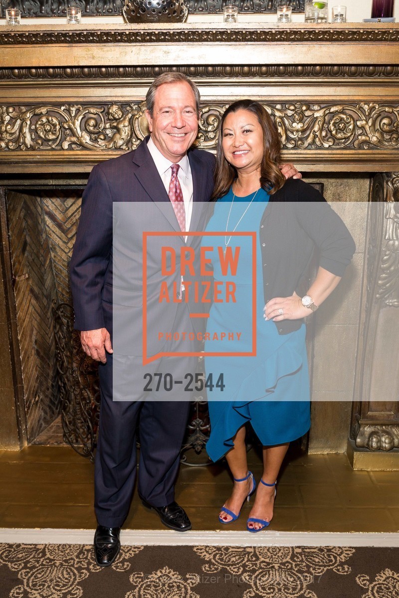 Mario Alioto, Tallia Hart, SF Chamber of Commerce CEO Reception Welcoming Tallia Hart, President & CEO, Hotel Adagio. 550 Geary Street, September 7th, 2017, Photo #270-2544 Mario Alioto, Tallia Hart, Photo #270-2544