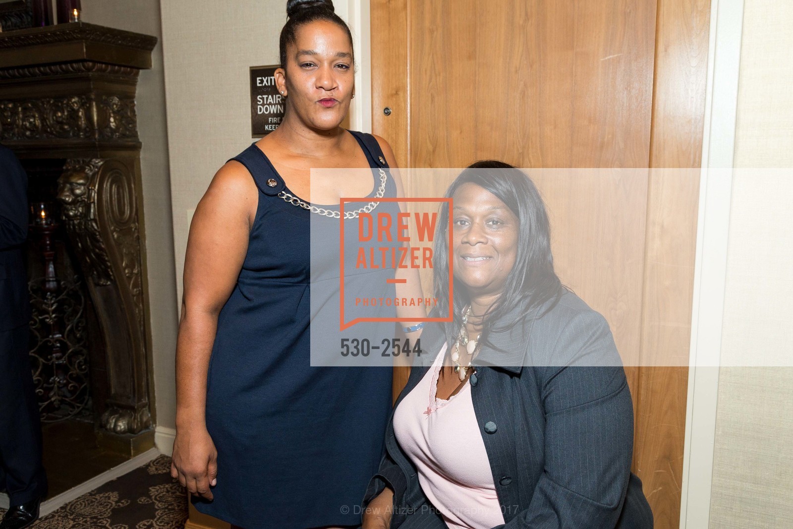 Ginger Jones, Yolanda Jones, SF Chamber of Commerce CEO Reception Welcoming Tallia Hart, President & CEO, Hotel Adagio. 550 Geary Street, September 7th, 2017, Photo #530-2544 Ginger Jones, Yolanda Jones, Photo #530-2544