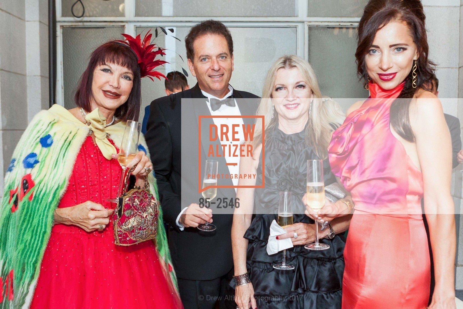 Sheila Ash, David Rubinstein, Linda Ring, Elena Zorn, BRAVO! Club Gala 2017, War Memorial Opera House. 301 (Opera House) and 401 Van Ness (Vet Bldg), September 8th, 2017, Photo #85-2546 Sheila Ash, David Rubinstein, Linda Ring, Elena Zorn, Photo #85-2546