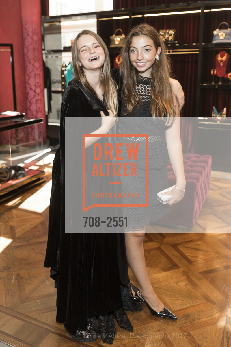 Allegra O'Brien, Chandler Mosely, Dolce & Gabbana Family Pop -Up Collection in San Francisco, Dolce & Gabbana. 100 Grand Avenue, September 9th, 2017, Photo #708-2551 Allegra O'Brien, Chandler Mosely, Photo #708-2551