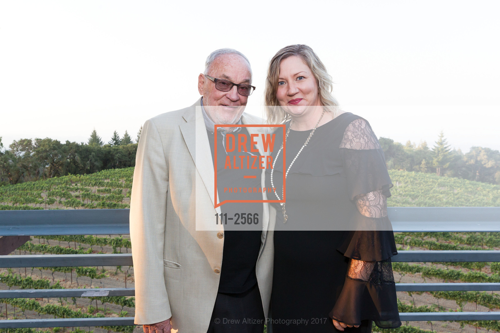 Thomas Fogarty, Starr McNamara, Silicon Valley Wine Auction's Wine with Heart 2017, Thomas Fogerty Winery. 19501 Skyline Blvd, September 8th, 2017, Photo #111-2566 Thomas Fogarty, Starr McNamara, Photo #111-2566