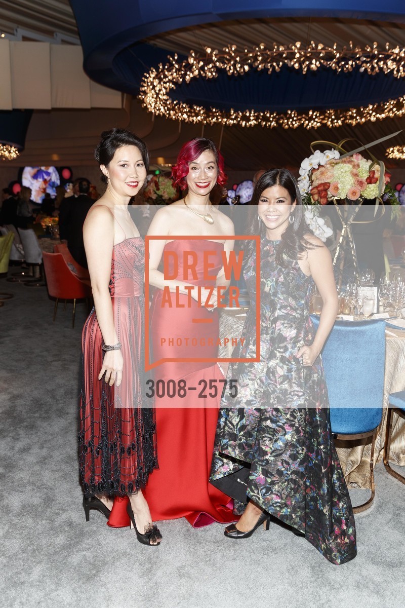 Linda Chong, Rebecca Lin, Millie Chou, San Francisco Symphony 2017, Louise M. Davies Symphony Hall. 201 Van Ness Avenue, Photo #3008-2575 Linda Chong, Rebecca Lin, Millie Chou, Photo #3008-2575