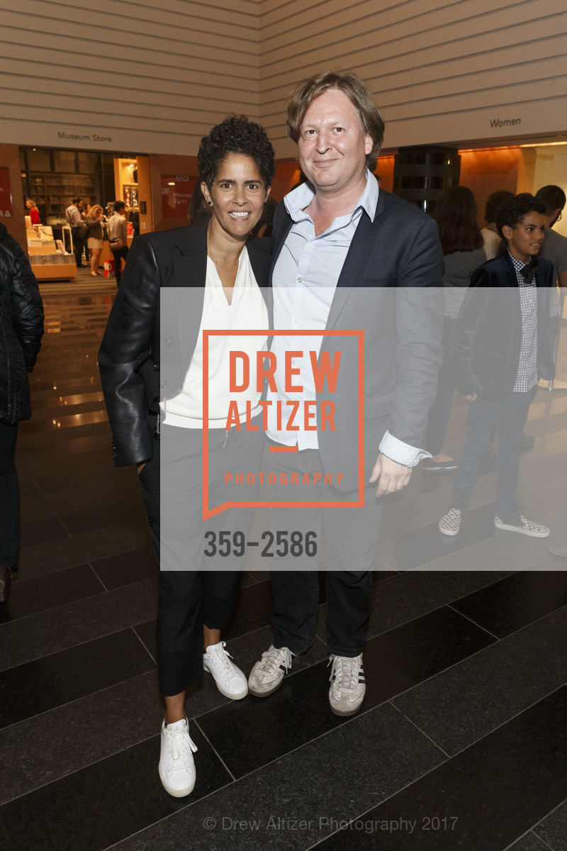 Julie Mehretu, Mathew Hale, SFMOMA Julie Mehretu Commission Dinner, SFMOMA, September 14th, 2017, Photo #359-2586 Julie Mehretu, Mathew Hale, Photo #359-2586