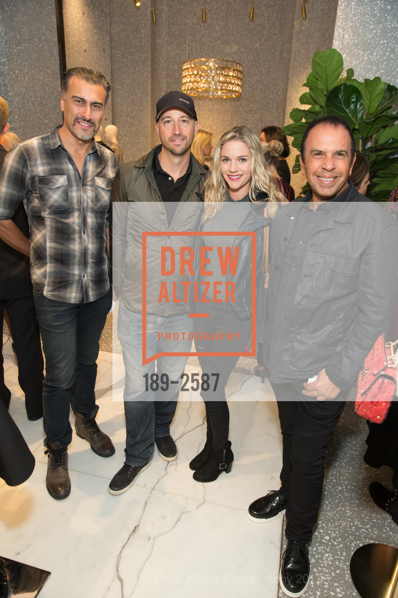 Amir Mobini, Gian-Paolo Veronese, Deanna Morgan, Eddie Abiano, Valentino kickoff event in-store with UNICEF, Valentino. 105 Grant Ave, September 15th, 2017, Photo #189-2587 Amir Mobini, Gian-Paolo Veronese, Deanna Morgan, Eddie Abiano, Photo #189-2587