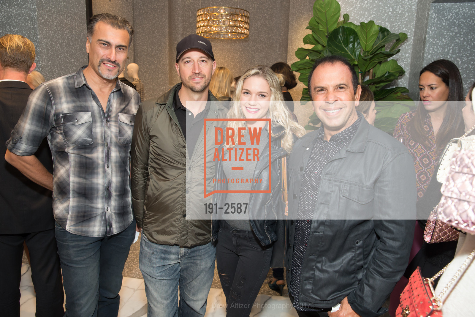 Amir Mobini, Gian-Paolo Veronese, Deanna Morgan, Eddie Abiano, Valentino kickoff event in-store with UNICEF, Valentino. 105 Grant Ave, September 15th, 2017, Photo #191-2587 Amir Mobini, Gian-Paolo Veronese, Deanna Morgan, Eddie Abiano, Photo #191-2587