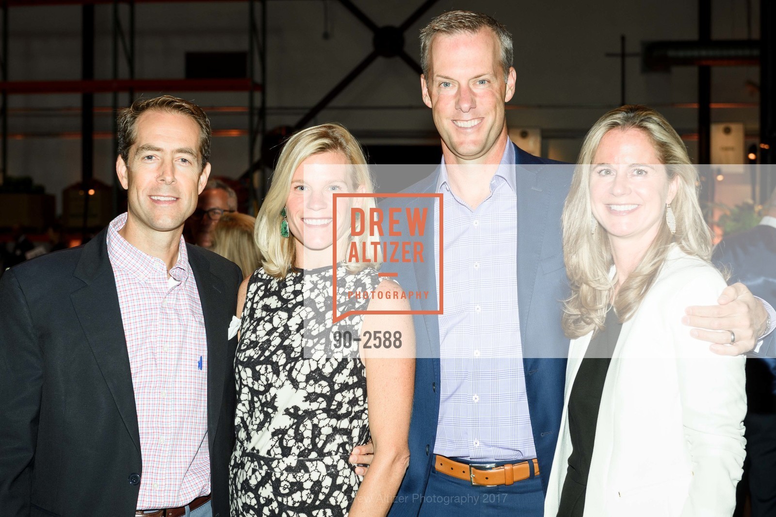 Jeff Webb, Liz Webb, Ross Seymour, Katie Seymour, One Big Table, SF Marin Food Bank. 900 Pennsylvania Avenue, SF, CA 94107, September 16th, 2017, Photo #90-2588 Jeff Webb, Liz Webb, Ross Seymour, Katie Seymour, Photo #90-2588