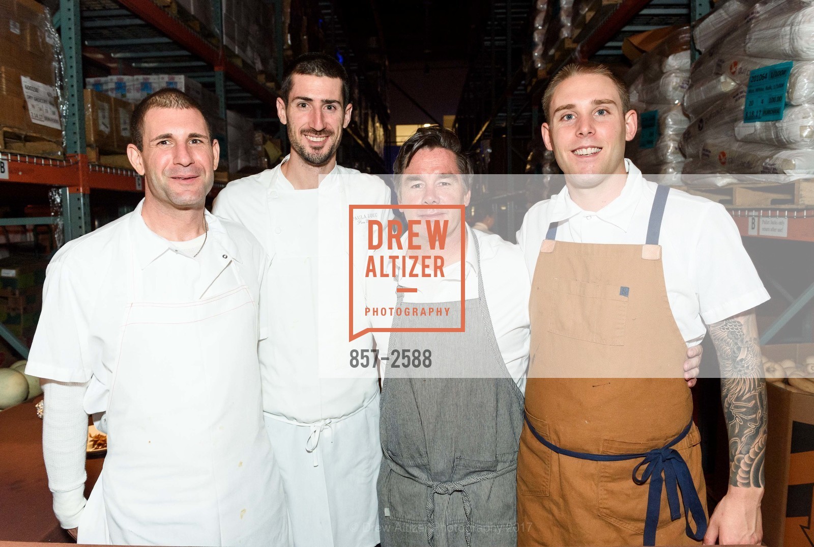 Tony Suda, Brian Carroll, Mark Sullivan, Joey Morlock, One Big Table, SF Marin Food Bank. 900 Pennsylvania Avenue, SF, CA 94107, September 16th, 2017, Photo #857-2588 Tony Suda, Brian Carroll, Mark Sullivan, Joey Morlock, Photo #857-2588