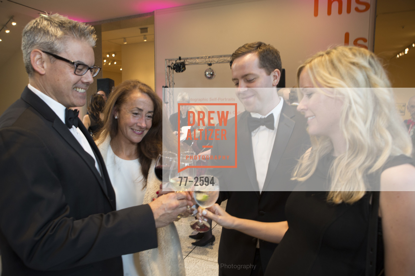Tom Kiely, Tammy Kiely, Kyle Jessen, Cara Jessen, The Wonder Ball 2017: A Gala to Support the San Jose Museum of Art, San Jose Museum of Art. 110 South Market St. San Jose, California 95113, Photo #77-2594 Tom Kiely, Tammy Kiely, Kyle Jessen, Cara Jessen, Photo #77-2594