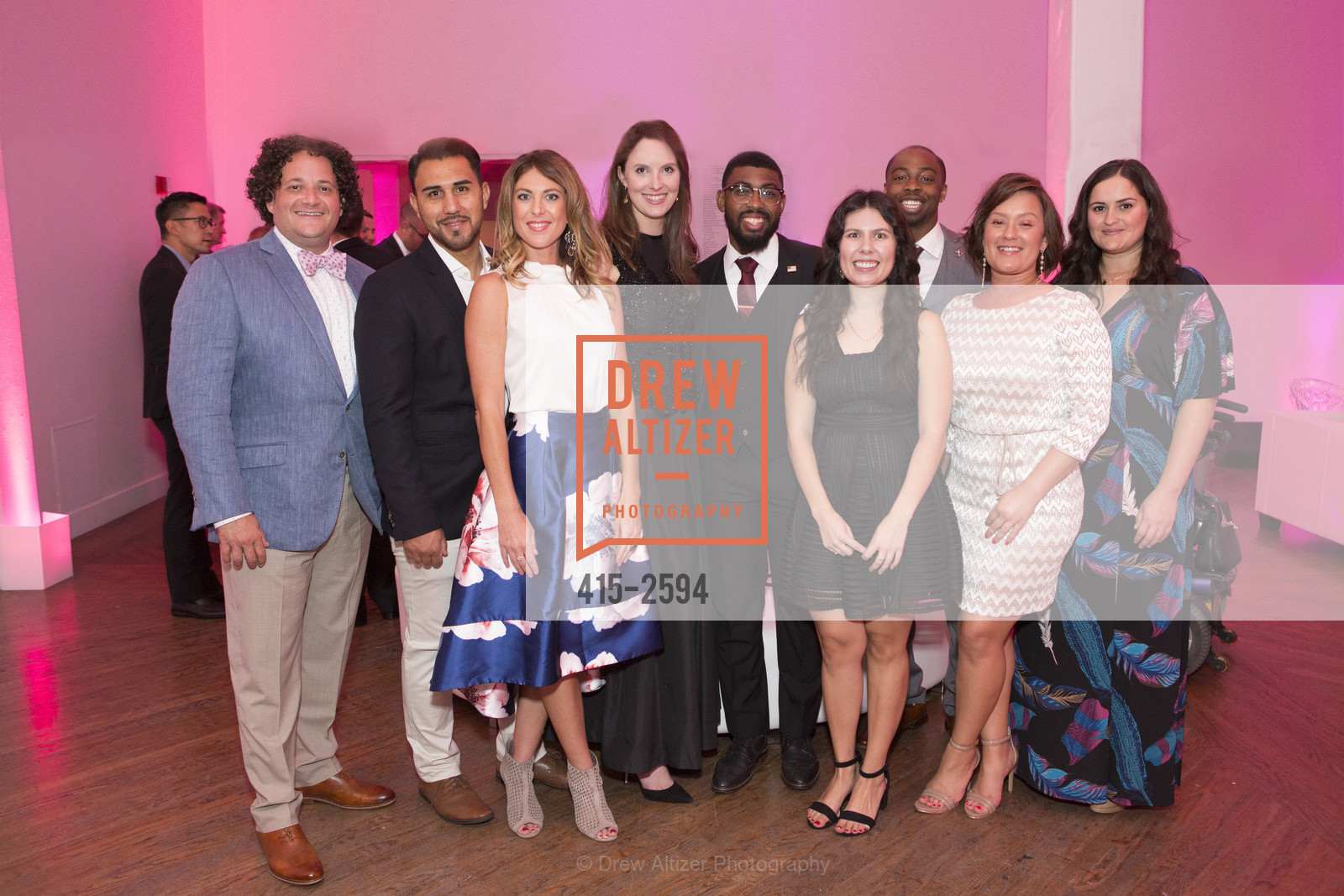 Rob Lindo, Gabriel Alcantar, Nicoletta Pellegrino, Evan Cranston, The Wonder Ball 2017: A Gala to Support the San Jose Museum of Art, San Jose Museum of Art. 110 South Market St. San Jose, California 95113, Photo #415-2594 Rob Lindo, Gabriel Alcantar, Nicoletta Pellegrino, Evan Cranston, Photo #415-2594