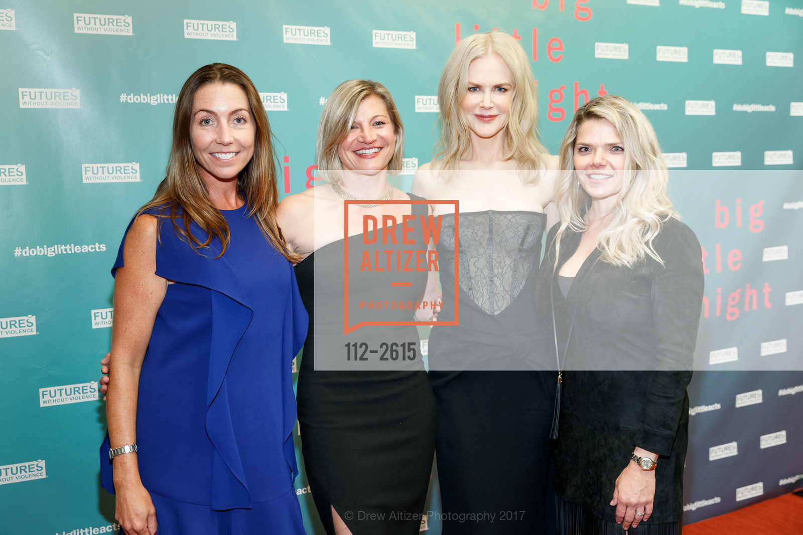 Brittney Olsen, Danielle Madeira, Nicole Kidman, Denise Wells, Futures Without Violence Hosts Big Little Night, Futures Without Violence. 100 Montgomery Street, THE PRESIDIO, September 19th, 2017, Photo #112-2615 Brittney Olsen, Danielle Madeira, Nicole Kidman, Denise Wells, Photo #112-2615